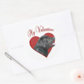 Mijn Labrador Retriever Valentijn Ronde Sticker (Envelop)