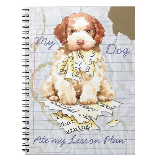 Mijn Lagotto Ate My Lesson Plan Notitieboek (Voorkant)