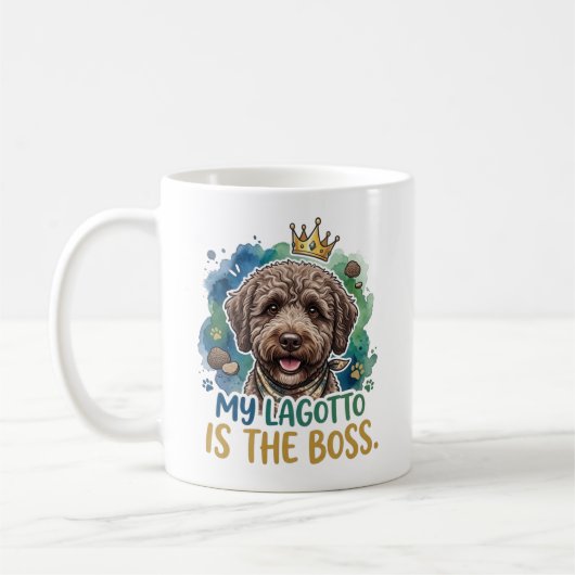 Mijn Lagotto Is De Baas Grappige Hond Koffiemok (Links)