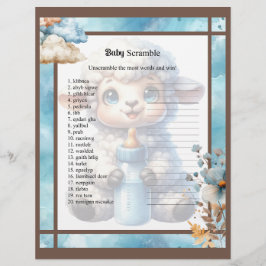 Mijn Lam_ Baby Scramble Briefhoofd