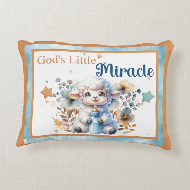 Mijn lammetje accent kussen (Achterkant)