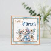 Mijn lammetje bedankkaart (Staand voorkant)