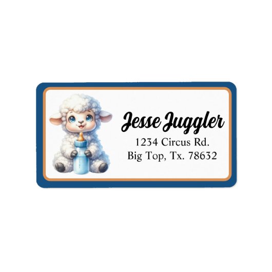 Mijn lammetje etiket (Voorkant)