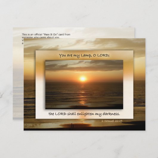 Mijn lamp briefkaart (Voorkant / Achterkant)