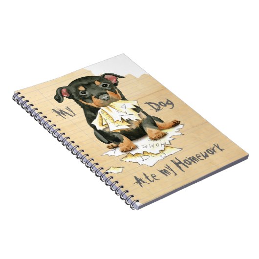 Mijn Lancashire Heeler Ate Mijn thuiswerk Notitieboek (Rechterzijde)