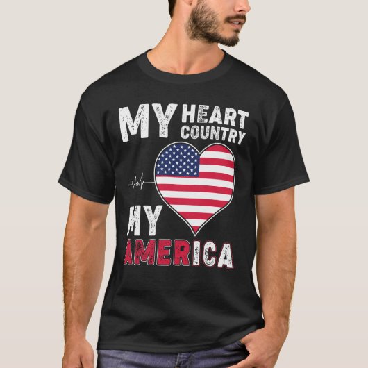 Mijn land, mijn Amerika T-shirt (Voorkant)