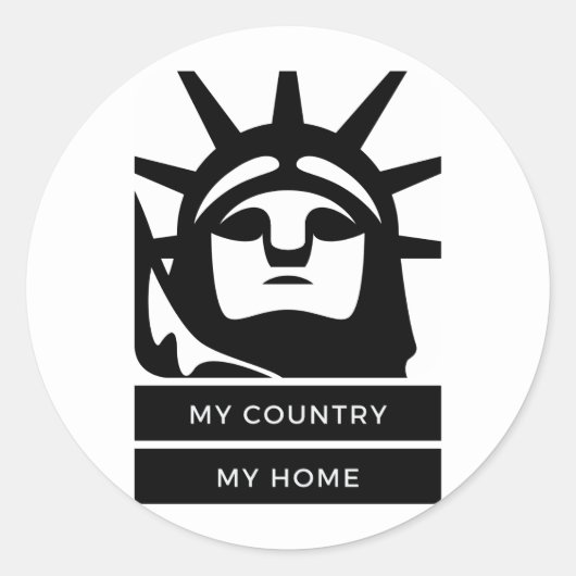 Mijn land Mijn startpunt Ronde Sticker (Voorkant)