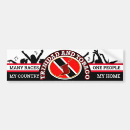 Mijn land, mijn thuis - Trinidad en Tobago Bumpersticker