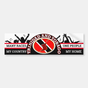 Mijn land, mijn thuis - Trinidad en Tobago Bumpersticker