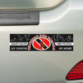 Mijn land, mijn thuisland - Trinidad en Tobago Bumpersticker (Op auto)