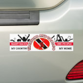 Mijn land, mijn thuisland - Trinidad en Tobago Bumpersticker (Op auto)