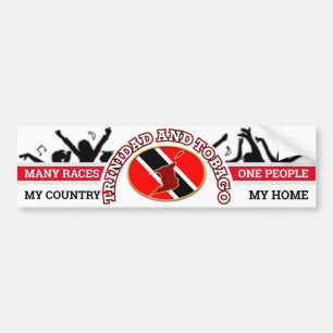 Mijn land, mijn thuisland - Trinidad en Tobago Bumpersticker