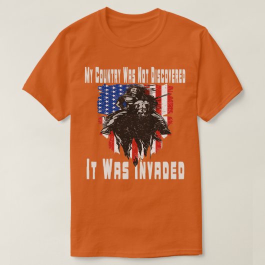 Mijn land werd niet betrapt, maar werd Nativ uitge T-shirt (Design voorkant)