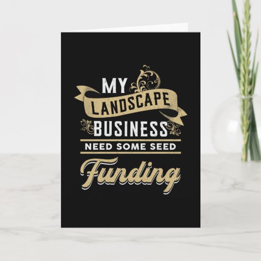 Mijn Landschapsarchitectuur Tuin Landschap Grappig Kaart (Voorkant)