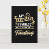 Mijn Landschapsarchitectuur Tuin Landschap Grappig Kaart (Gele Bloem)