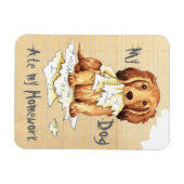 Mijn lange Dachshund Ate mijn thuiswerk Magneet (Horizontaal)