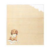 Mijn lange Dachshund Ate mijn thuiswerk Notitieblok (Voorkant)
