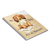 Mijn lange Dachshund Ate mijn thuiswerk Notitieboek (Rechterzijde)
