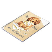 Mijn lange Dachshund Ate mijn thuiswerk Notitieboek (Linkerzijde)