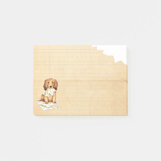 Mijn lange Dachshund Ate mijn thuiswerk Post-it® Notes (Voorkant)