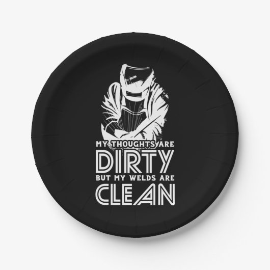 Mijn lassen zijn schoon papieren bordje (Voorkant)