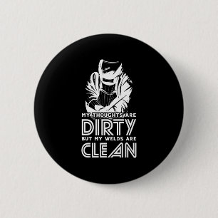 Mijn lassen zijn schoon ronde button 5,7 cm