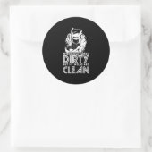 Mijn lassen zijn schoon ronde sticker (Tas)