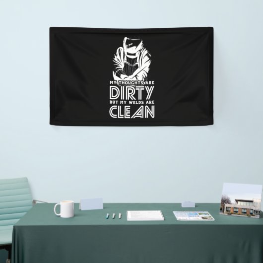 Mijn lassen zijn schoon spandoek (Beurs)