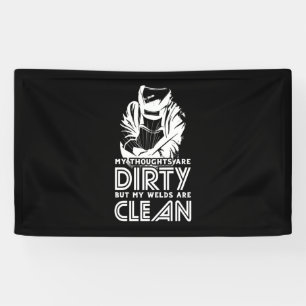 Mijn lassen zijn schoon spandoek