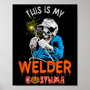 Mijn lasser kostuum Halloween Horror Lasser Tools Poster