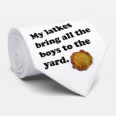 Mijn latkes stropdas (Opgerold)