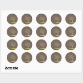 Mijn ledematen strekken ronde sticker (Vel)