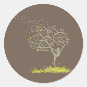 Mijn ledematen strekken ronde sticker