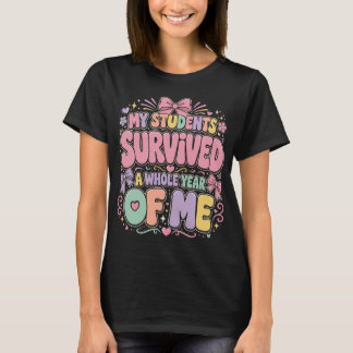 Mijn leerlingen hebben een heel jaar met mij overl t-shirt