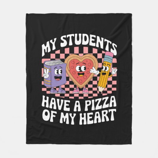 Mijn leerlingen hebben een pizza van mijn hart fleece deken (Voorkant)