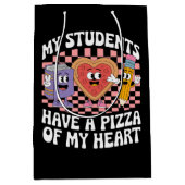 Mijn leerlingen hebben een pizza van mijn hart medium cadeauzakje (Voorkant)