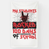 Mijn leerlingen schommelden 100 dagen van school l spandoek (Verticaal)