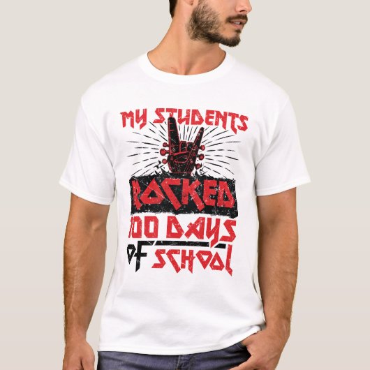Mijn leerlingen schommelden 100 dagen van school l t-shirt (Voorkant)