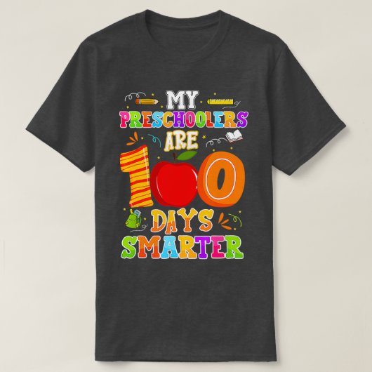 Mijn leerlingen zijn 100 dagen slimmer dan de 100e t-shirt (Design voorkant)