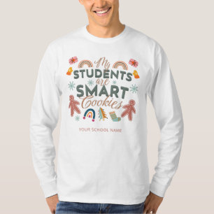 Mijn Leerlingen Zijn Slimme Koekjes Kerstmis Leraa T-shirt