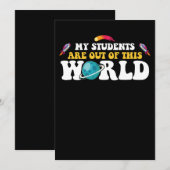 Mijn leerlingen zijn uit deze wereld Groovy Kaart (Voorkant / Achterkant)