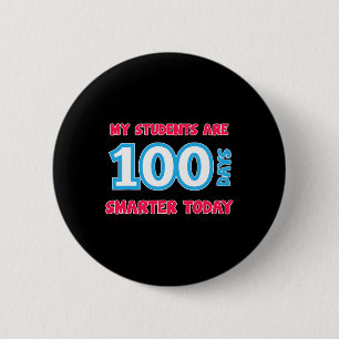 Mijn leerlingen zijn vandaag 100 dagen slimmer ronde button 5,7 cm