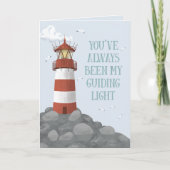 Mijn leidend licht – Vaderdagkaart vuurtoren Kaart (Voorkant)