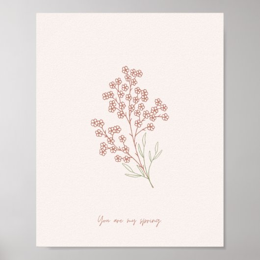 Mijn lente poster (Voorkant)