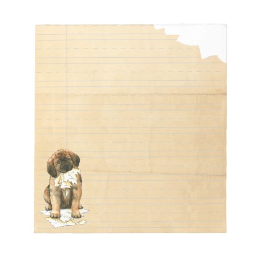 Mijn Leonberger Ate Mijn thuiswerk Notitieblok (Voorkant)