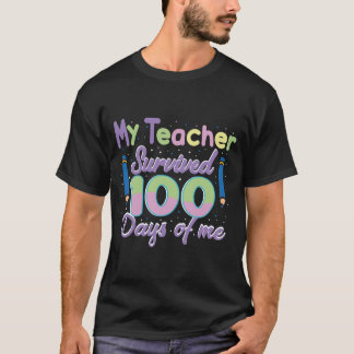 Mijn leraar 100 dagen t-shirt