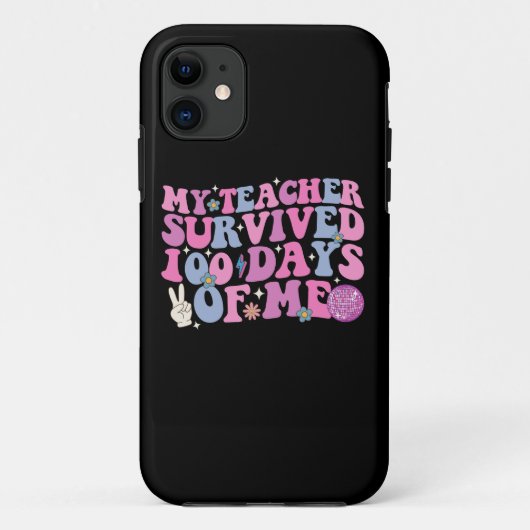 Mijn leraar heeft 100 dagen van mijn disco groove Case-Mate iPhone case (Achterkant)