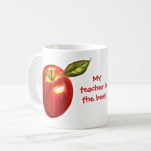 Mijn leraar is de beste mok (Voorkant links)