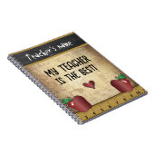 Mijn leraar is de beste notitieboek (Rechterzijde)