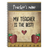 Mijn leraar is de beste notitieboek (Voorkant)